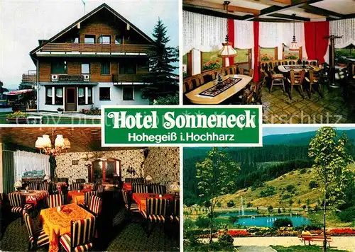 AK / Ansichtskarte Hohegeiss Harz Hotel Sonneneck Kat. Braunlage
