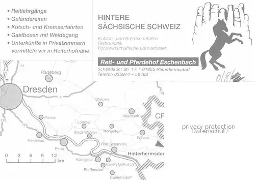 AK / Ansichtskarte Hinterhermsdorf Pferdehof Eschenbach Kat. Sebnitz