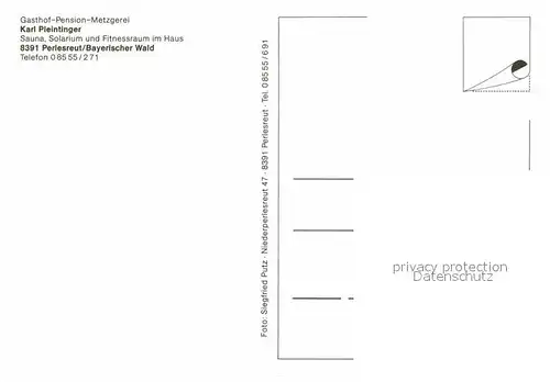 AK / Ansichtskarte Perlesreut Gasthof Pension Metzgerei Pleintinger Kat. Perlesreut
