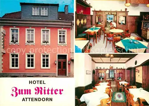 AK / Ansichtskarte Attendorn Hotel zum Ritter Kat. Attendorn
