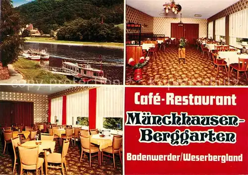 AK / Ansichtskarte Bodenwerder Cafe Restaurant Muenchhausen Berggarten Kat. Bodenwerder