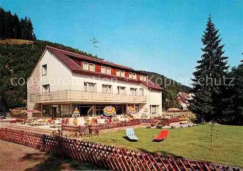 AK / Ansichtskarte Wildemann Cafe Hotel Pension Sankt Nickel Kat. Wildemann Harz