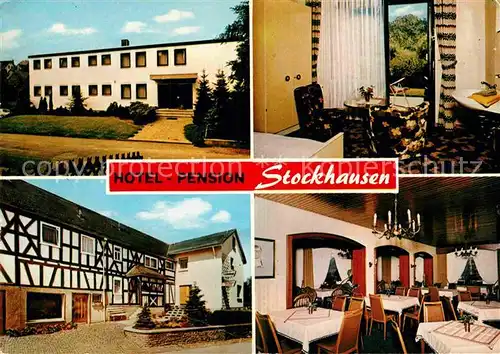 AK / Ansichtskarte Hachenburg Westerwald Hotel Pension Stockhausen Kat. Hachenburg