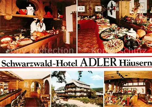 AK / Ansichtskarte Haeusern Hoechenschwand Restaurant Adler