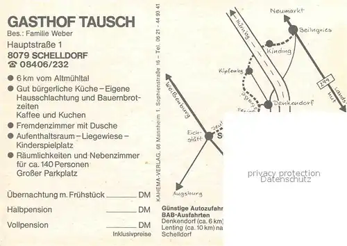 AK / Ansichtskarte Schelldorf Gasthof Tausch Kat. Kipfenberg