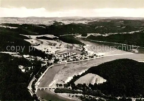 AK / Ansichtskarte Herzhausen Edersee Fliegeraufnahme Kat. Edertal