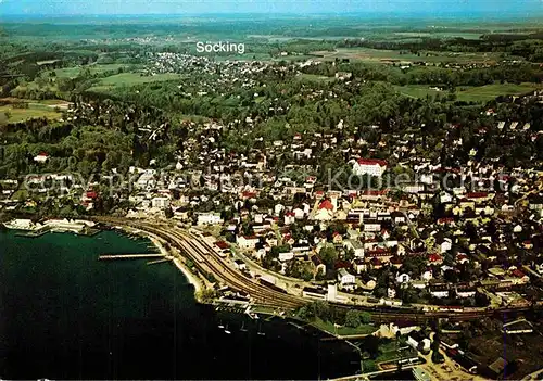 AK / Ansichtskarte Starnberg See Fliegeraufnahme Soecking Kat. Starnberg