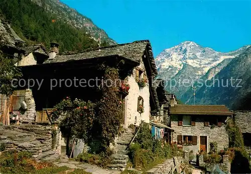 AK / Ansichtskarte Sonogno Bergdorf Verzascatal Alpen Kat. Sonogno