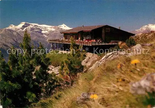 AK / Ansichtskarte Super Nendaz Restaurant de Combartseline Wintersportplatz Verbier im Sommer