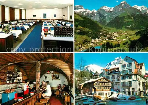 AK / Ansichtskarte Engelberg OW Gesamtansicht mit Alpenpanorama Hotel Restaurant Hoheneck Kat. Engelberg