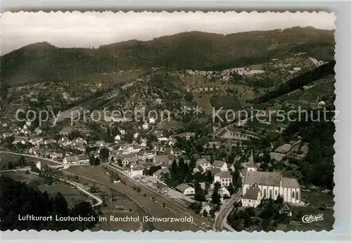 AK / Ansichtskarte Lautenbach Renchtal Fliegeraufnahme Kat. Lautenbach