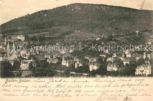 AK / Ansichtskarte Baden Baden Gesamtansicht  Kat. Baden Baden