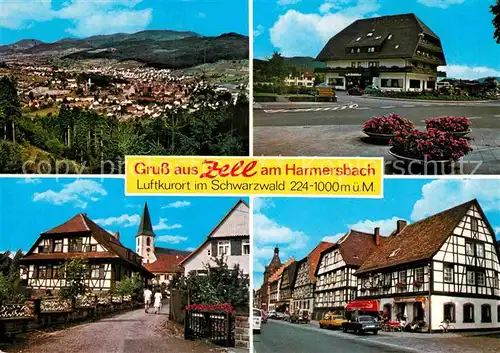 AK / Ansichtskarte Zell Harmersbach Gesamtansicht Wallfahrtskirche Platz Kat. Zell am Harmersbach