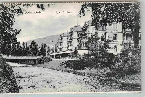 AK / Ansichtskarte Baden Baden Hotel Stefani Kat. Baden Baden