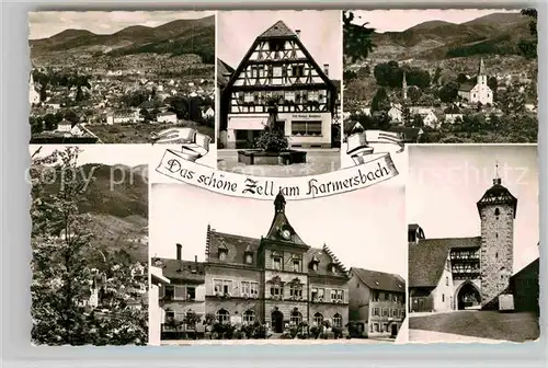 AK / Ansichtskarte Biberach Baden Gesamtansicht Storchenturm Rathaus Kat. Biberach Kinzigtal