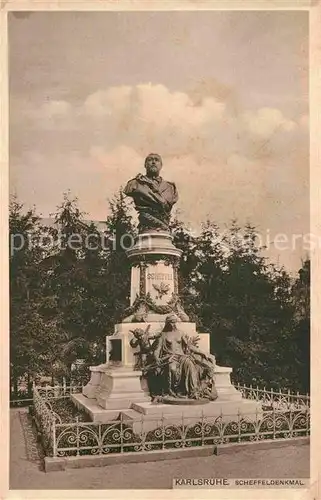 AK / Ansichtskarte Karlsruhe Baden Scheffeldenkmal