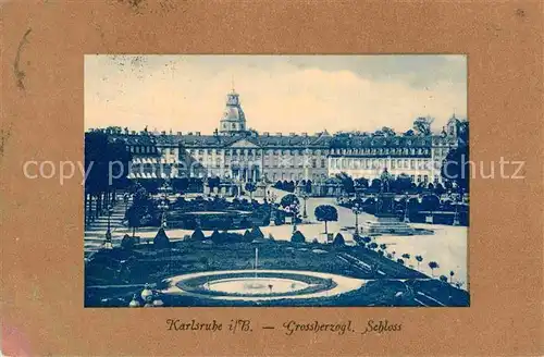 AK / Ansichtskarte Karlsruhe Baden Schloss