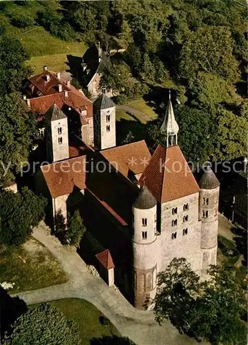 AK / Ansichtskarte Freckenhorst Stiftskirche 12. Jhdt. Fliegeraufnahme Kat. Warendorf