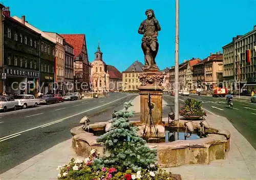 AK / Ansichtskarte Bayreuth Maximilianstrasse mit Herkulesbrunnen Statue Kat. Bayreuth