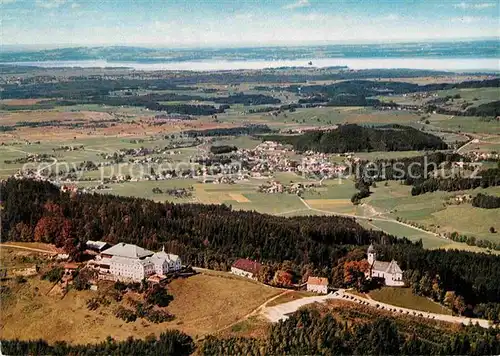 AK / Ansichtskarte Maria Eck Kloster mit Wallfahrtskirche Fliegeraufnahme Kat. Siegsdorf
