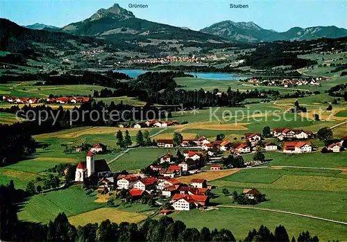 AK / Ansichtskarte Maria Rain Allgaeu Gruentensee Stuiben Fliegeraufnahme Kat. Mittelberg Oy