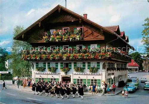AK / Ansichtskarte Oberammergau Hotel Wolf Musikkapelle  Kat. Oberammergau