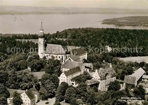 AK / Ansichtskarte Andechs Fliegeraufnahme Kloster Kat. Andechs