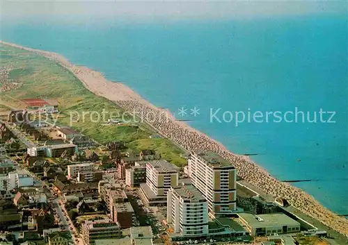 AK / Ansichtskarte Westerland Sylt Fliegeraufnahme Strand Kat. Westerland