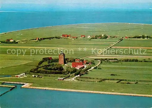 AK / Ansichtskarte Neuwerk Cuxhaven Nordseebad Fliegeraufnahme Leuchtturm