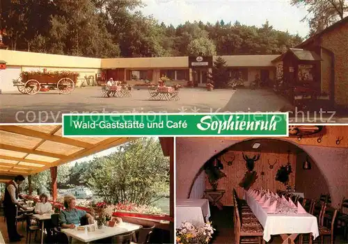 AK / Ansichtskarte Braunschweig Waldgaststaette Cafe Sophienruh Kat. Braunschweig