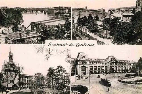 AK / Ansichtskarte Toulouse Haute Garonne Pont Saint Pierre Musee Donjon Gare Kat. Toulouse