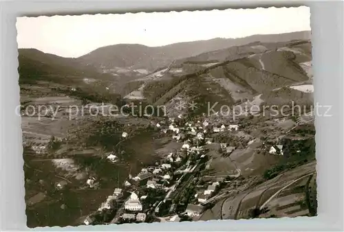 AK / Ansichtskarte Zell Harmersbach Fliegeraufnahme Kat. Zell am Harmersbach