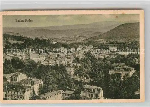 AK / Ansichtskarte Baden Baden Panorama  Kat. Baden Baden