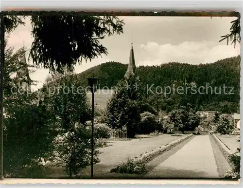 AK / Ansichtskarte Zell Harmersbach Kurpark  Kat. Zell am Harmersbach