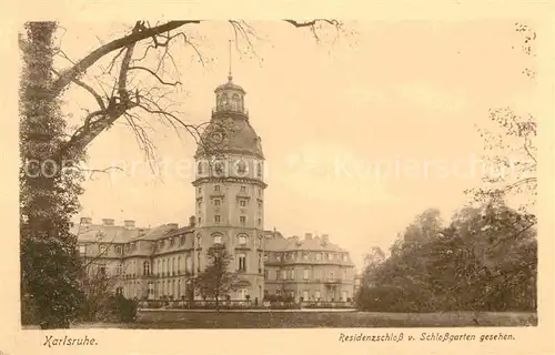 AK / Ansichtskarte Karlsruhe Baden Residenzschloss 