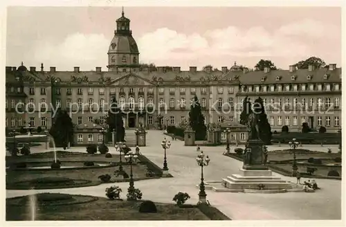 AK / Ansichtskarte Karlsruhe Baden Schlossplatz badisches Landesmuseum