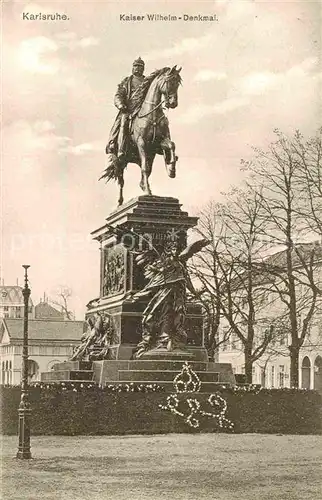 AK / Ansichtskarte Karlsruhe Baden Kaiser Wilhelm Denkmal