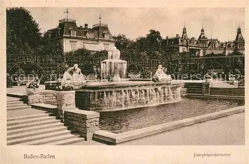 AK / Ansichtskarte Baden Baden Josephinenbrunnen Kat. Baden Baden