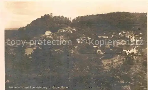 AK / Ansichtskarte Ebersteinburg Panorama Kat. Baden Baden