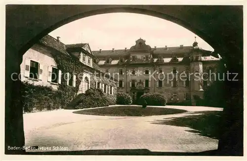 AK / Ansichtskarte Baden Baden Neues Schloss Kat. Baden Baden