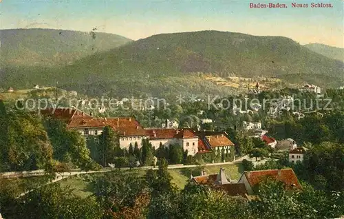 AK / Ansichtskarte Baden Baden Neues Schloss Kat. Baden Baden