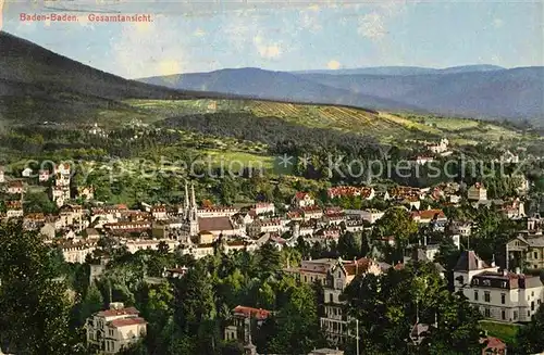 AK / Ansichtskarte Baden Baden Panorama Kat. Baden Baden