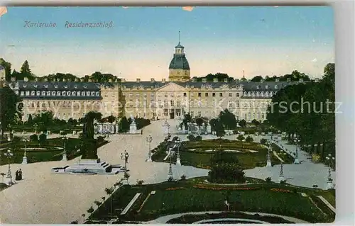 AK / Ansichtskarte Karlsruhe Baden Residenzschloss