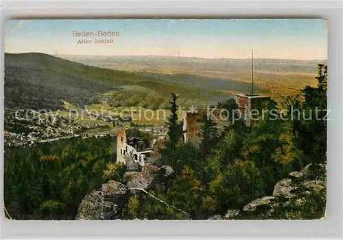 AK / Ansichtskarte Baden Baden Altes Schloss Kat. Baden Baden