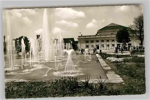 AK / Ansichtskarte Karlsruhe Baden Wasserspiele Festplatz