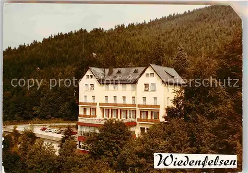 AK / Ansichtskarte Wiedenfelsen Hotel Kat. Buehlertal