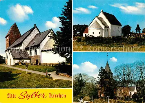 AK / Ansichtskarte Insel Sylt St Severin Kirche St Martin Kirche St Niels Kirche Kat. Westerland
