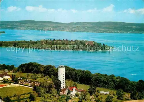AK / Ansichtskarte Insel Mainau Fliegeraufnahme mit Jugendherberge Konstanz Kat. Konstanz Bodensee