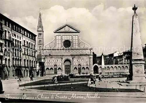 AK / Ansichtskarte Florenz Piazza e Chiesa di Santa Maria Novella Platz Kirche Denkmal Kat. Italien
