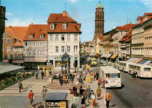 AK / Ansichtskarte Goettingen Niedersachsen Weenderstrasse Gaenselieselbrunnen Turm Jacobikirche Kat. Goettingen